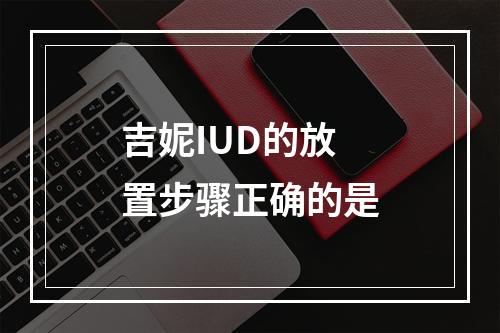 吉妮IUD的放置步骤正确的是