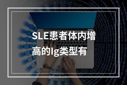 SLE患者体内增高的Ig类型有