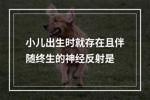 小儿出生时就存在且伴随终生的神经反射是