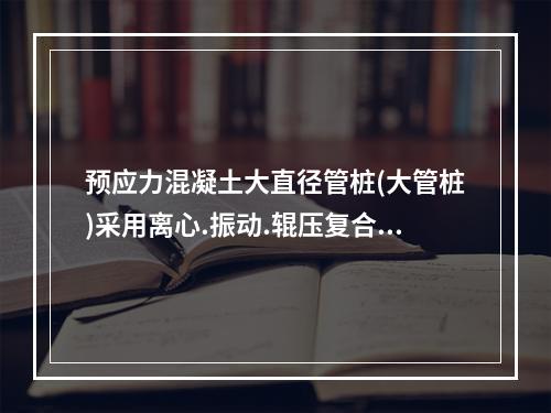 预应力混凝土大直径管桩(大管桩)采用离心.振动.辊压复合工艺