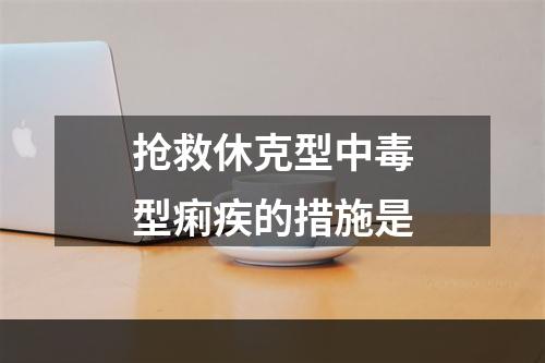 抢救休克型中毒型痢疾的措施是