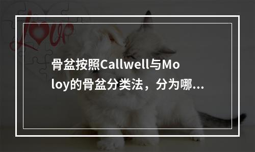 骨盆按照Callwell与Moloy的骨盆分类法，分为哪些类