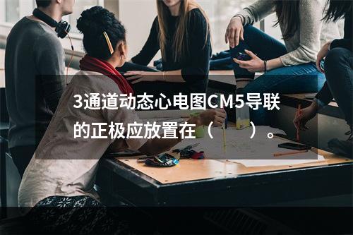 3通道动态心电图CM5导联的正极应放置在（　　）。