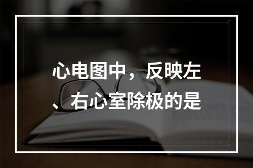 心电图中，反映左、右心室除极的是