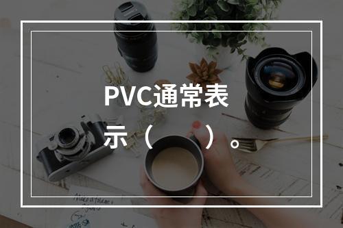 PVC通常表示（　　）。