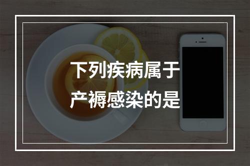 下列疾病属于产褥感染的是