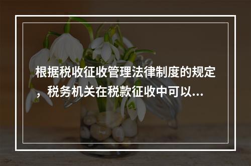 根据税收征收管理法律制度的规定，税务机关在税款征收中可以根据