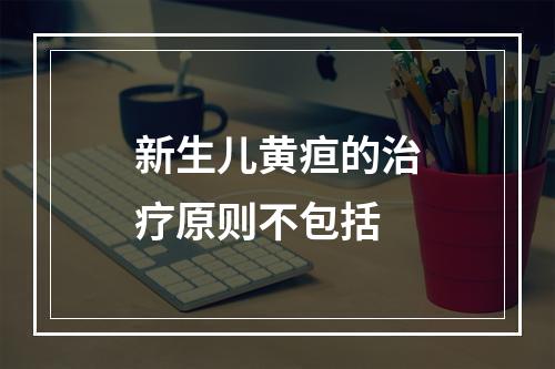 新生儿黄疸的治疗原则不包括