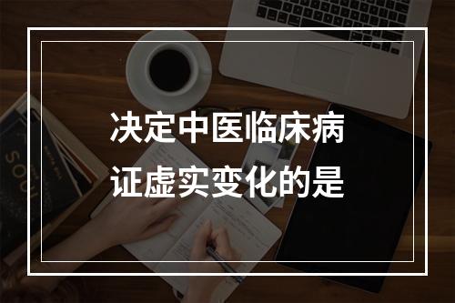 决定中医临床病证虚实变化的是