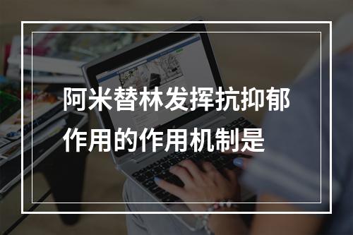 阿米替林发挥抗抑郁作用的作用机制是