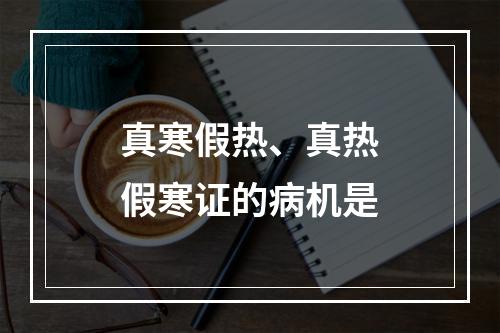 真寒假热、真热假寒证的病机是