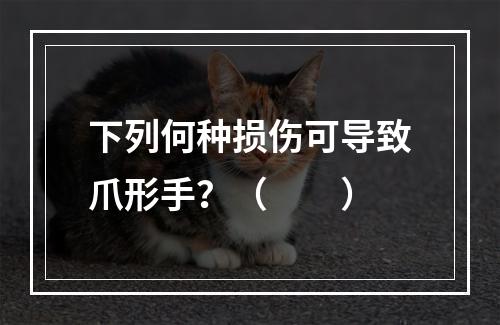 下列何种损伤可导致爪形手？（　　）