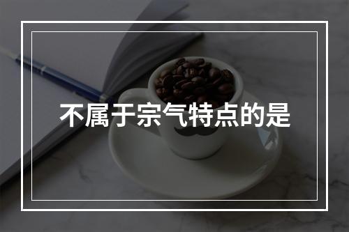 不属于宗气特点的是