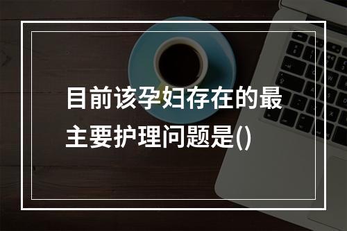 目前该孕妇存在的最主要护理问题是()