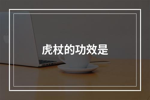 虎杖的功效是