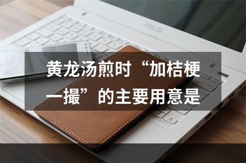 黄龙汤煎时“加桔梗一撮”的主要用意是