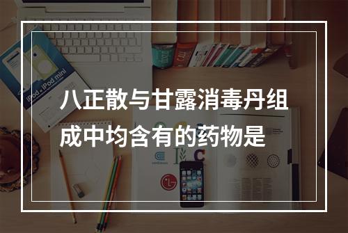 八正散与甘露消毒丹组成中均含有的药物是