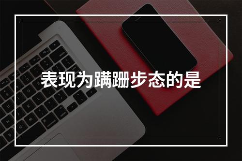 表现为蹒跚步态的是