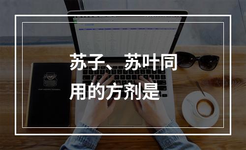 苏子、苏叶同用的方剂是