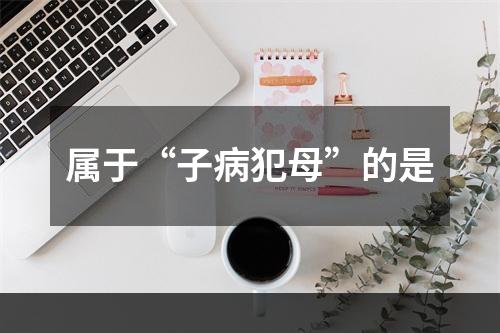 属于“子病犯母”的是