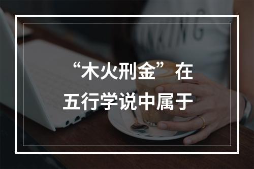 “木火刑金”在五行学说中属于