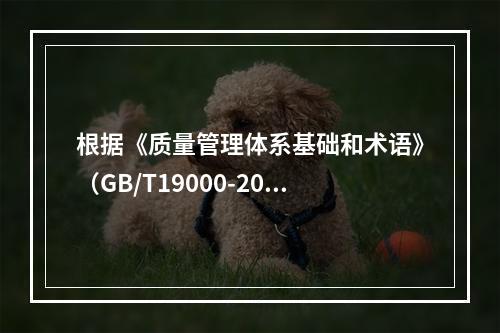 根据《质量管理体系基础和术语》（GB/T19000-2016