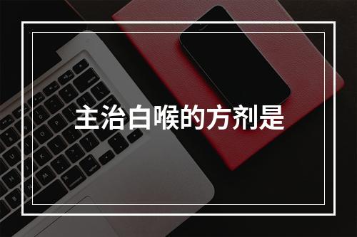 主治白喉的方剂是