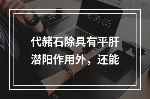 代赭石除具有平肝潜阳作用外，还能