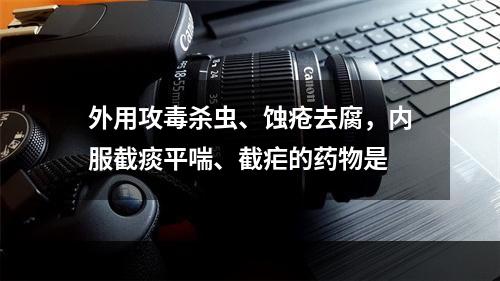 外用攻毒杀虫、蚀疮去腐，内服截痰平喘、截疟的药物是