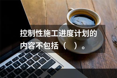 控制性施工进度计划的内容不包括（　）。