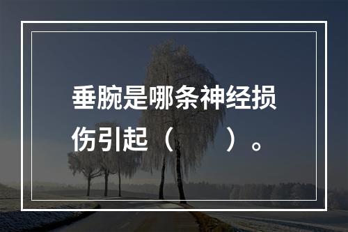 垂腕是哪条神经损伤引起（　　）。