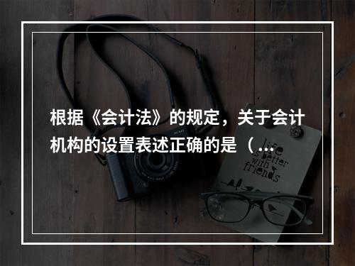 根据《会计法》的规定，关于会计机构的设置表述正确的是（ ）。