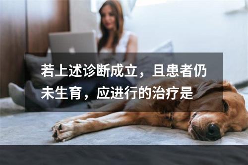 若上述诊断成立，且患者仍未生育，应进行的治疗是