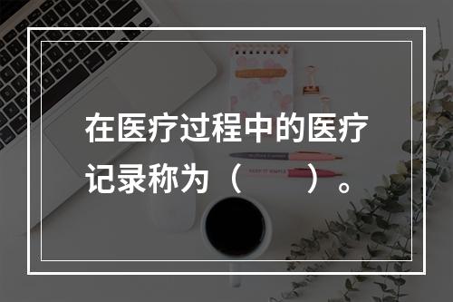 在医疗过程中的医疗记录称为（　　）。