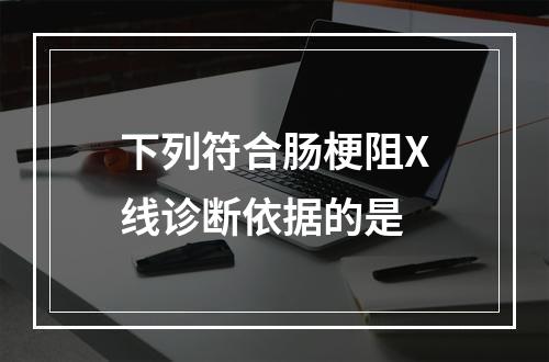 下列符合肠梗阻X线诊断依据的是