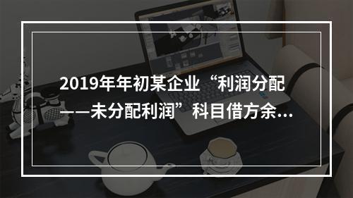 2019年年初某企业“利润分配——未分配利润”科目借方余额2