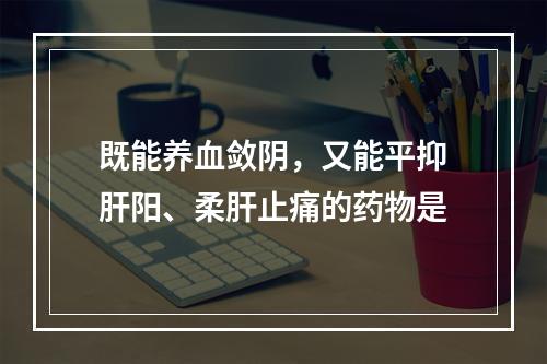 既能养血敛阴，又能平抑肝阳、柔肝止痛的药物是