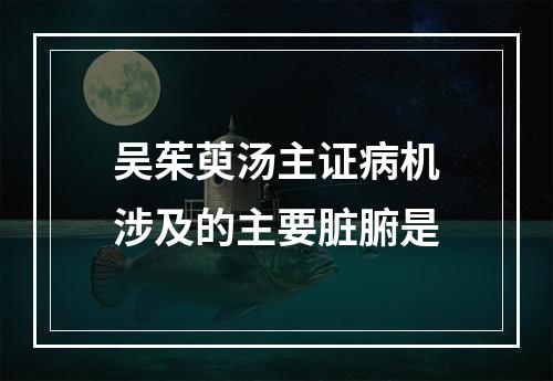 吴茱萸汤主证病机涉及的主要脏腑是