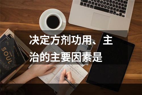 决定方剂功用、主治的主要因素是