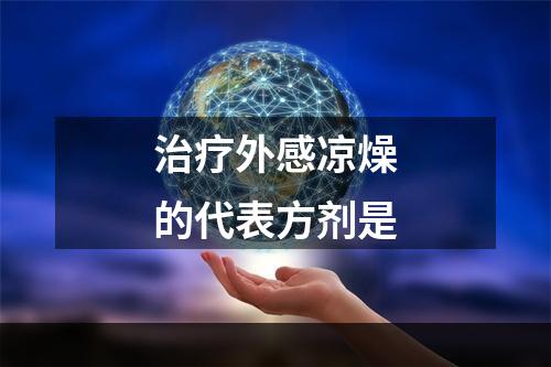 治疗外感凉燥的代表方剂是