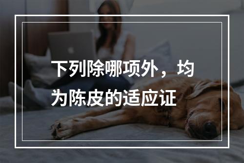 下列除哪项外，均为陈皮的适应证