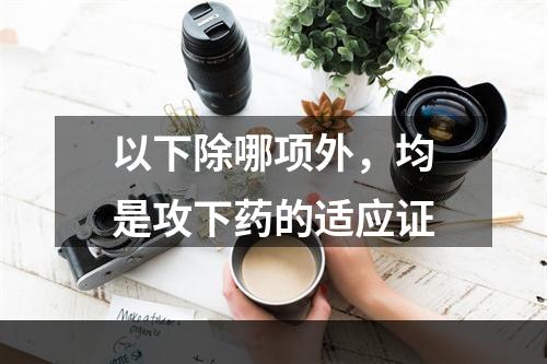 以下除哪项外，均是攻下药的适应证