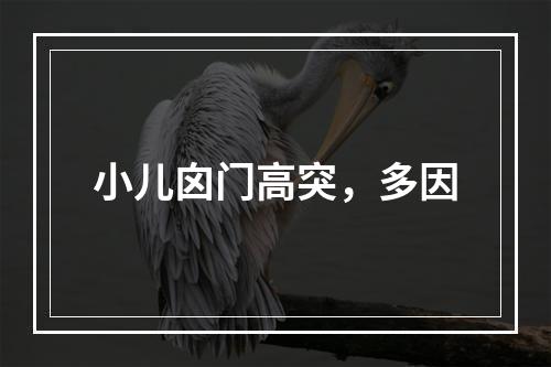 小儿囟门高突，多因