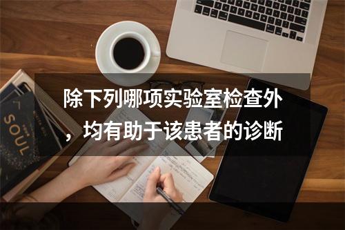 除下列哪项实验室检查外，均有助于该患者的诊断