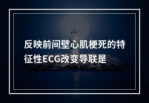 反映前间壁心肌梗死的特征性ECG改变导联是