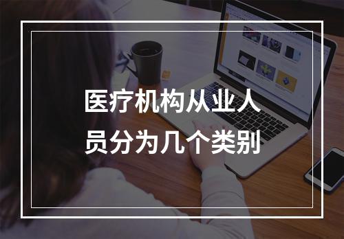 医疗机构从业人员分为几个类别