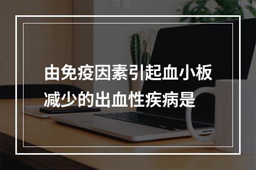 由免疫因素引起血小板减少的出血性疾病是