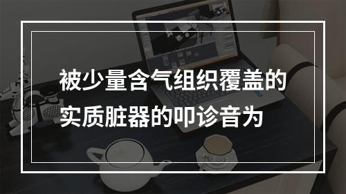 被少量含气组织覆盖的实质脏器的叩诊音为