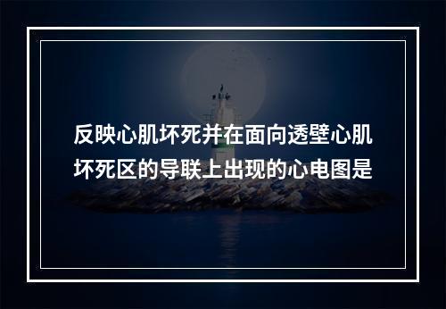 反映心肌坏死并在面向透壁心肌坏死区的导联上出现的心电图是