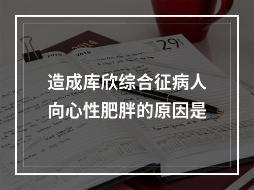 造成库欣综合征病人向心性肥胖的原因是